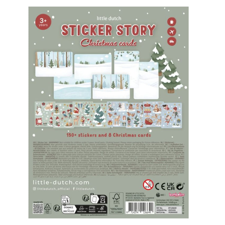 LITTLE DUTCH. Sticker story Christmas