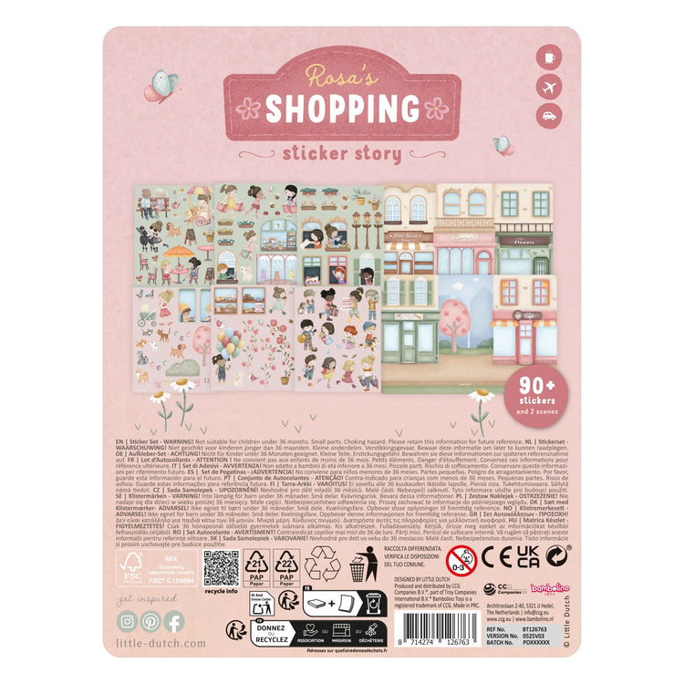 LITTLE DUTCH. Sticker story Rosa