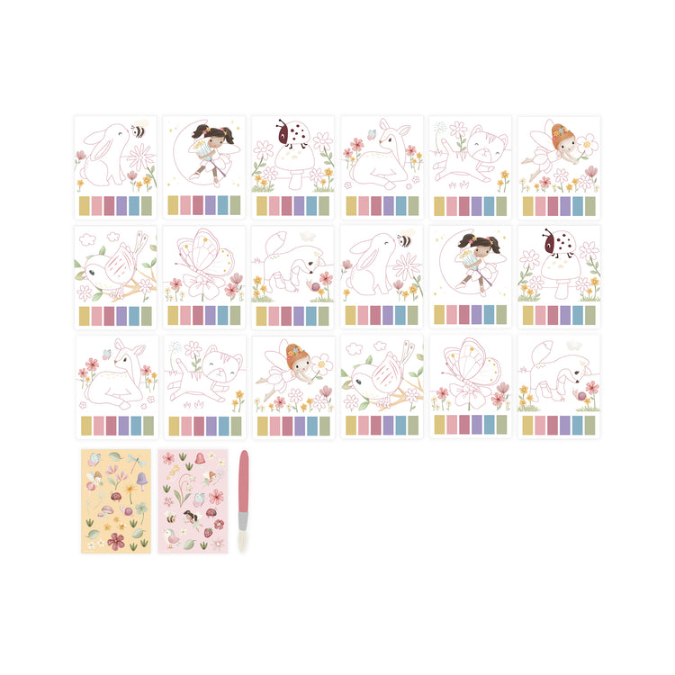 LITTLE DUTCH. Paint set Rosa Fairy Garden