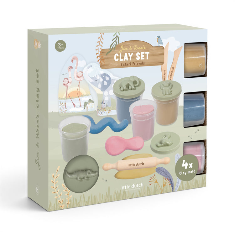 LITTLE DUTCH. Clay Set Safari Friends