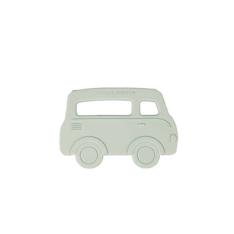 LITTLE DUTCH. Silicone Teething Ring Bus (New)
