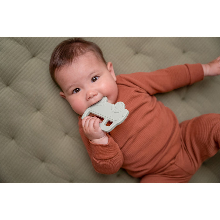 LITTLE DUTCH. Silicone Teething Ring Bus (New)