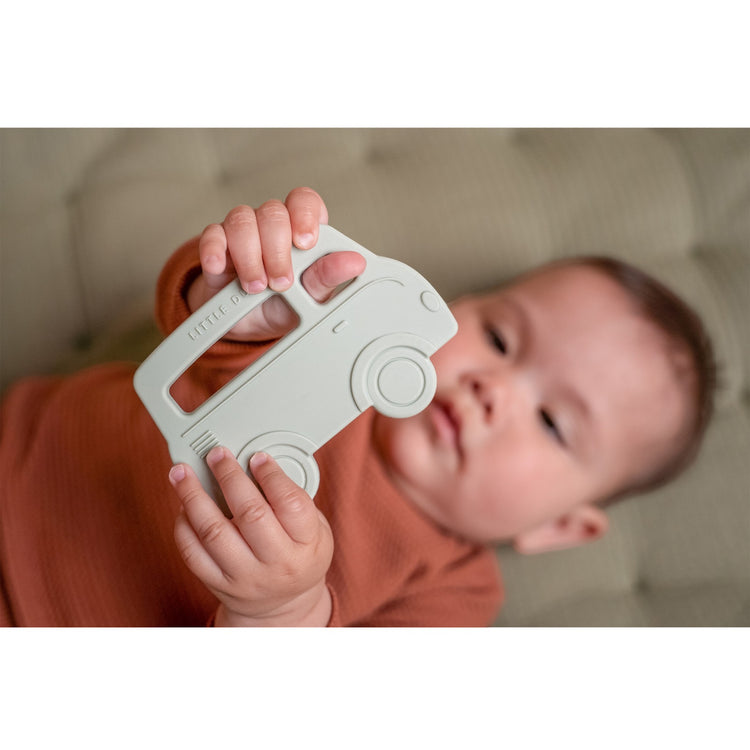 LITTLE DUTCH. Silicone Teething Ring Bus (New)