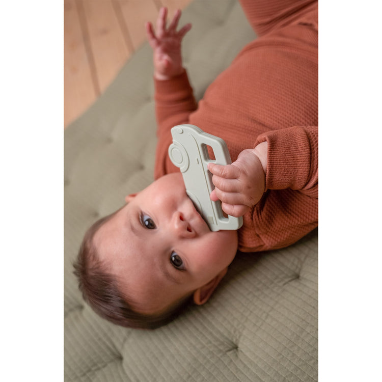 LITTLE DUTCH. Silicone Teething Ring Bus (New)