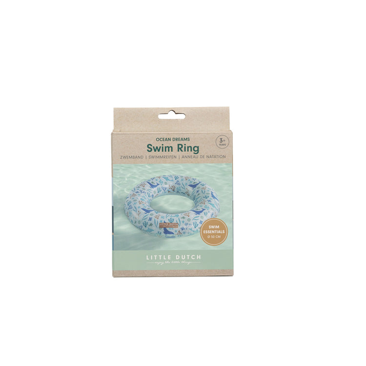 LITTLE DUTCH. Swim Ring Ocean Dreams Blue 50cm