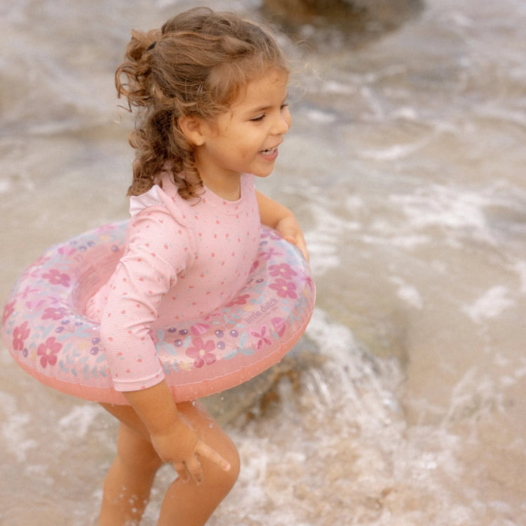 LITTLE DUTCH. Pink Flowers Swimming ring 50cm (New)