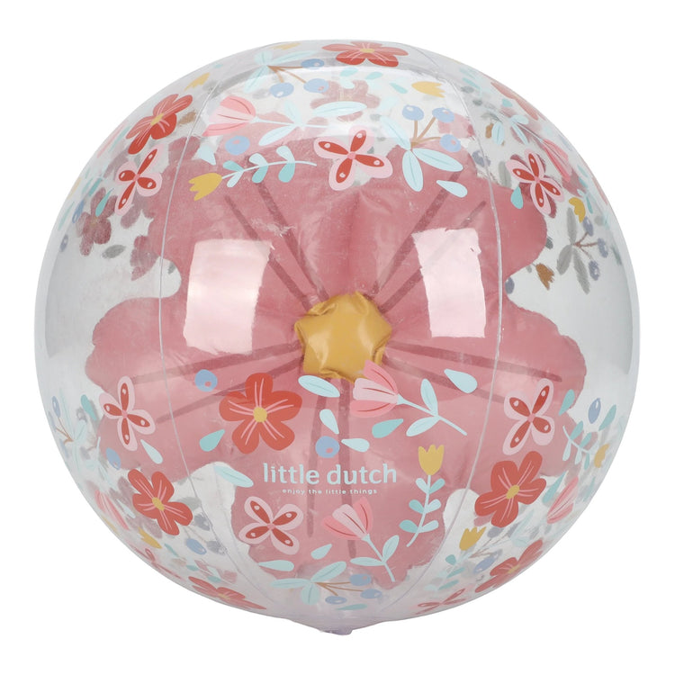 LITTLE DUTCH. Pink Flowers Beachball 3D Figure (New)
