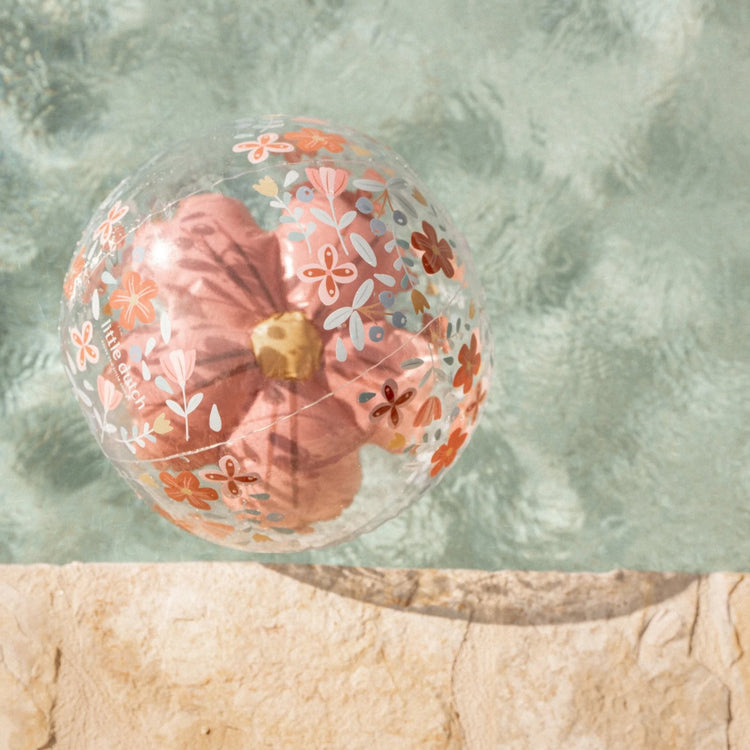 LITTLE DUTCH. Pink Flowers Beachball 3D Figure (New)