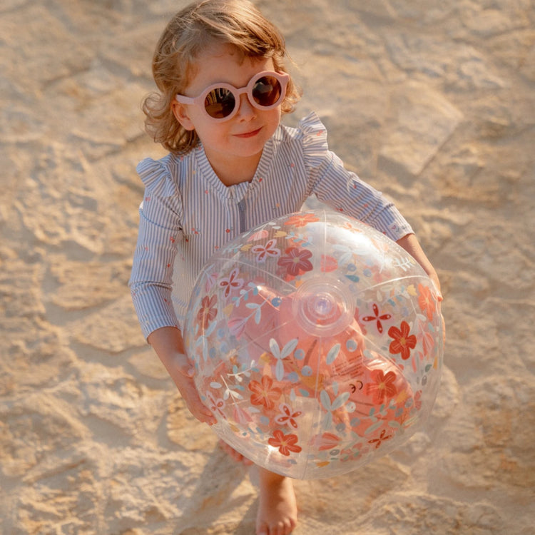 LITTLE DUTCH. Pink Flowers Beachball 3D Figure (New)