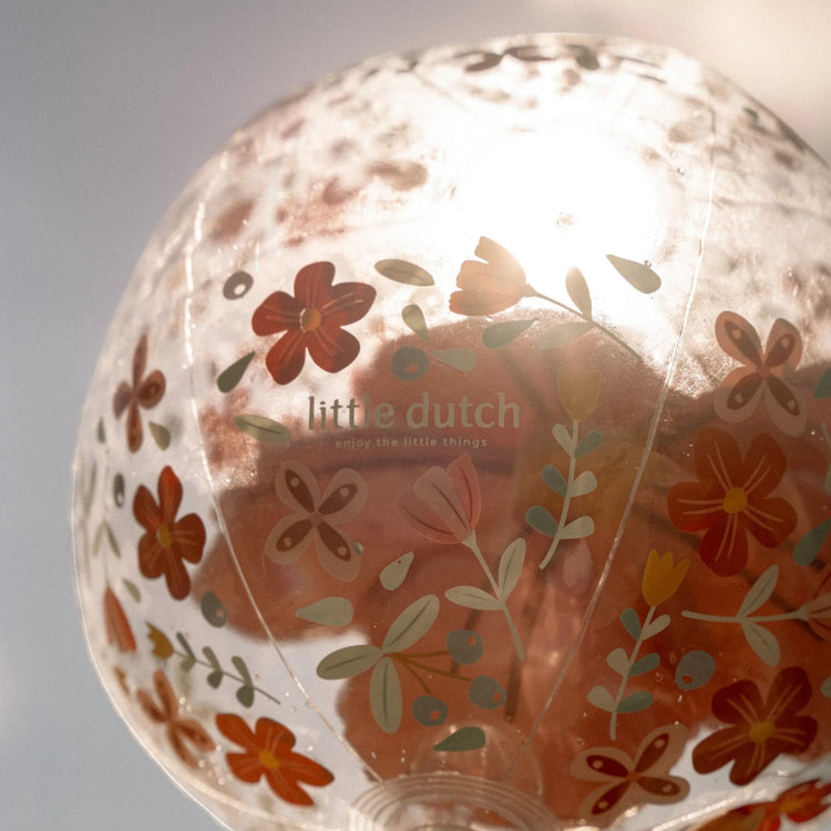 LITTLE DUTCH. Pink Flowers Beachball 3D Figure (New)
