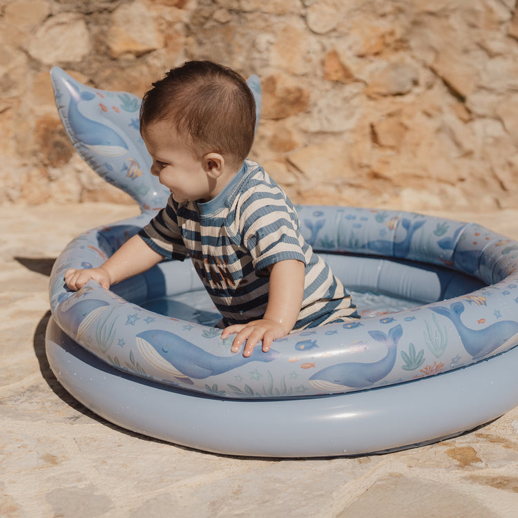LITTLE DUTCH. Φουσκωτή πισίνα με ουρά φάλαινας Ocean World 80εκ.