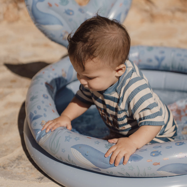 LITTLE DUTCH. Φουσκωτή πισίνα με ουρά φάλαινας Ocean World 80εκ.