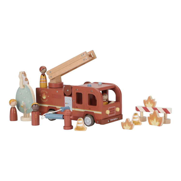 LITTLE DUTCH. Fire truck set FSC