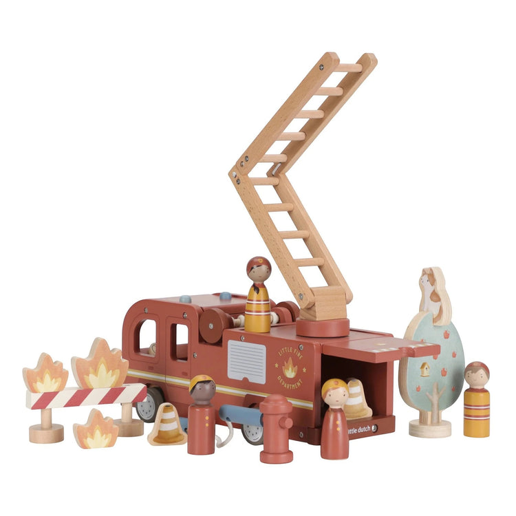 LITTLE DUTCH. Fire truck set FSC
