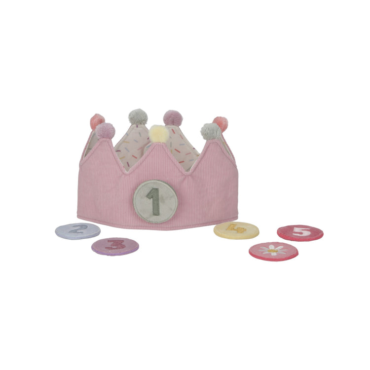 LITTLE DUTCH. Birthday Crown with Numbers Pink