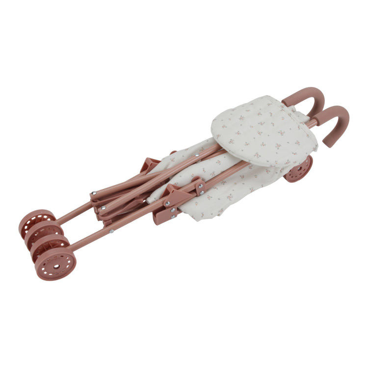 LITTLE DUTCH. Metal Doll Stroller - pink
