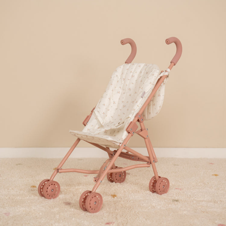 LITTLE DUTCH. Metal Doll Stroller - pink