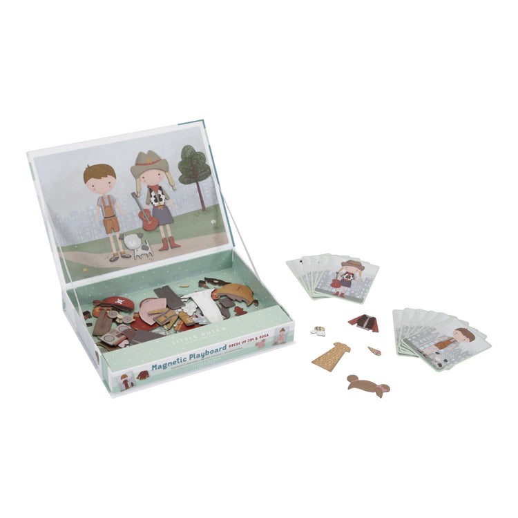 LITTLE DUTCH. Magnetic Playboard Jim & Rosa FSC