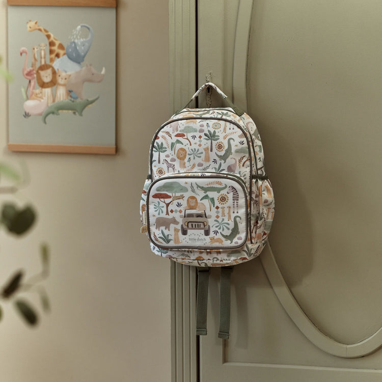 LITTLE DUTCH. Backpack large Safari Friends