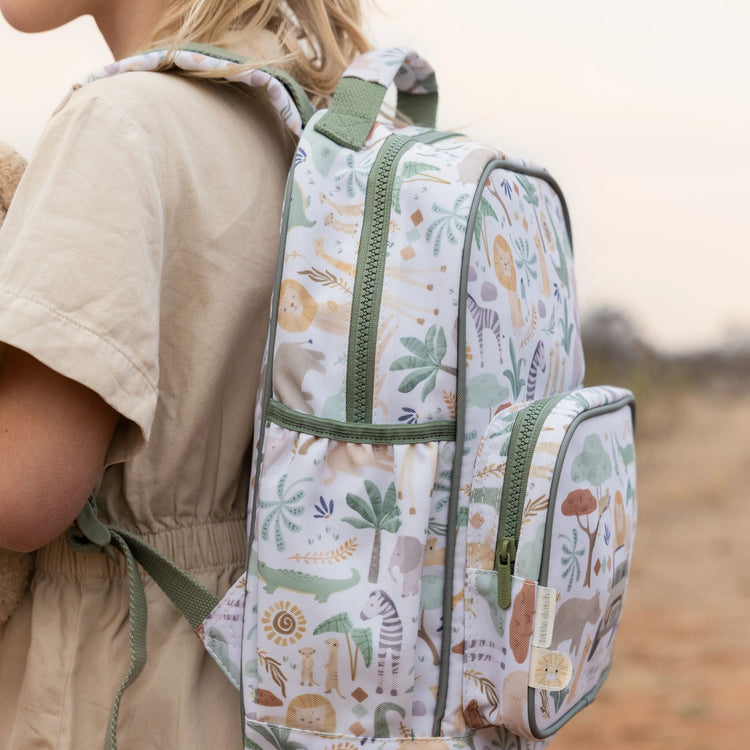 LITTLE DUTCH. Backpack large Safari Friends