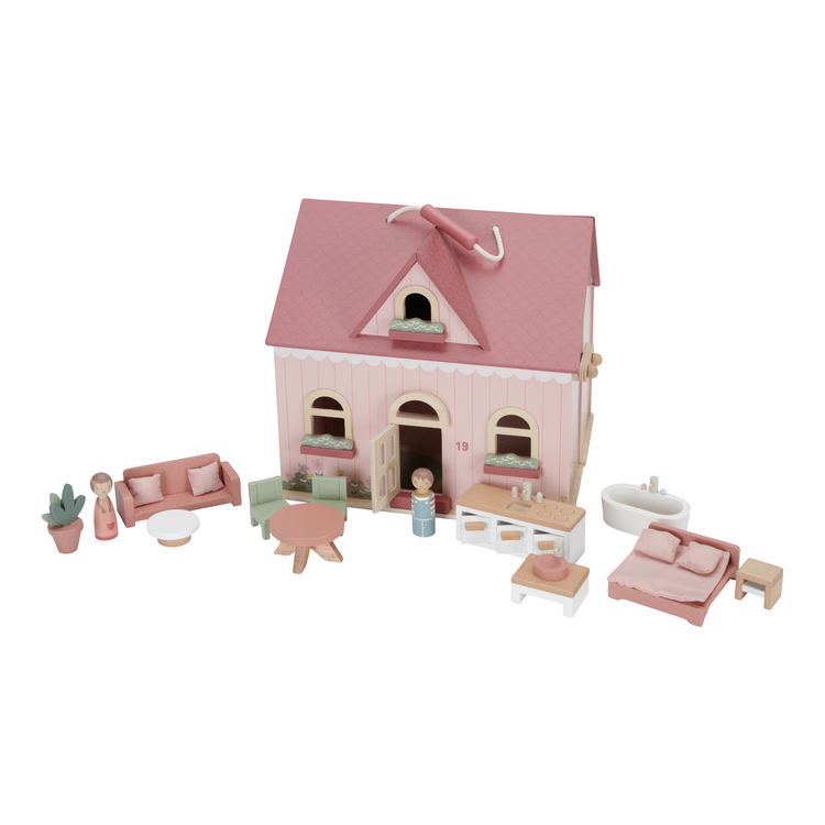LITTLE DUTCH. Wooden portable dollhouse FSC