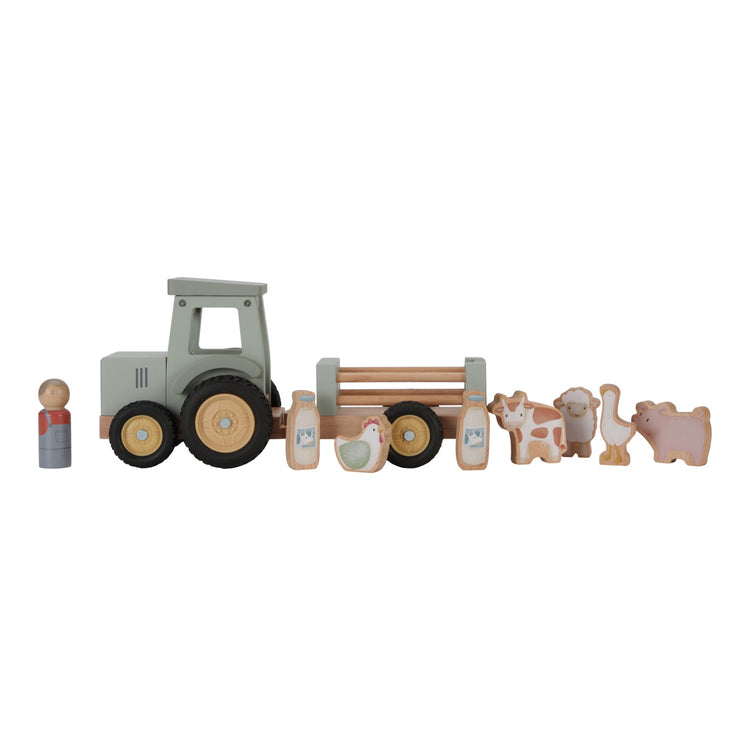 LITTLE DUTCH. Tractor with trailer Little Farm FSC