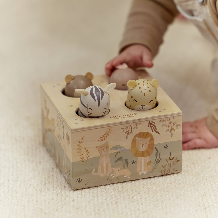 LITTLE DUTCH. Εκπαιδευτικό παιχνίδι pop-up Safari Friends FSC