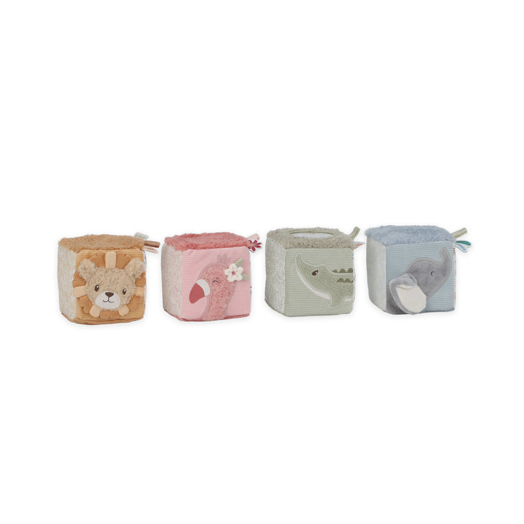 LITTLE DUTCH. Soft block set Safari Friends