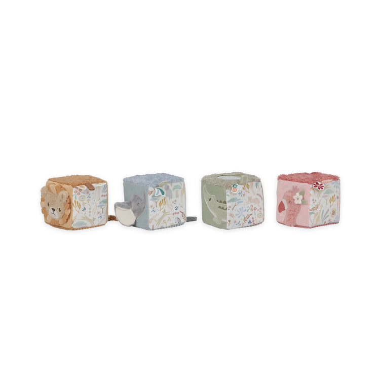 LITTLE DUTCH. Soft block set Safari Friends