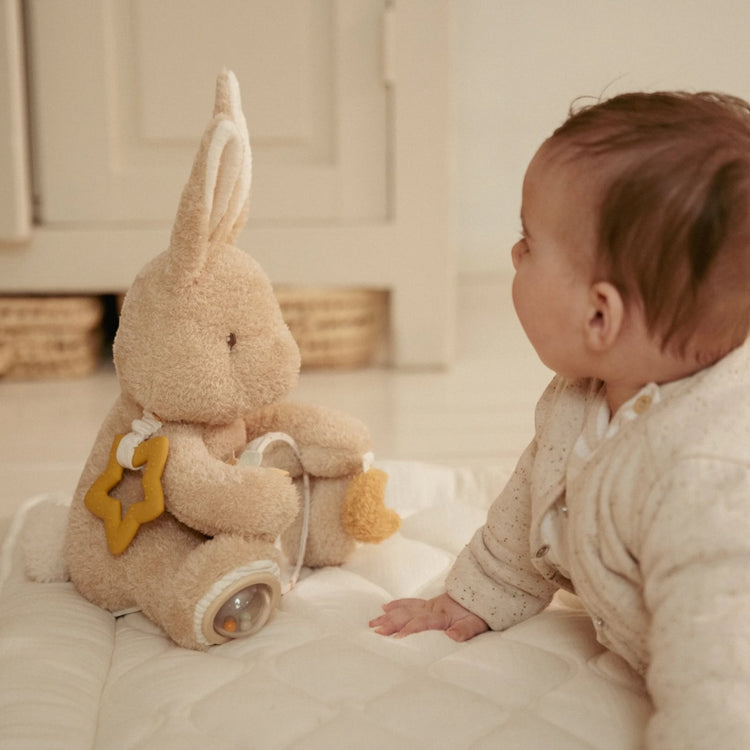 LITTLE DUTCH. Activity Cuddle Toy Baby Bunny GRS