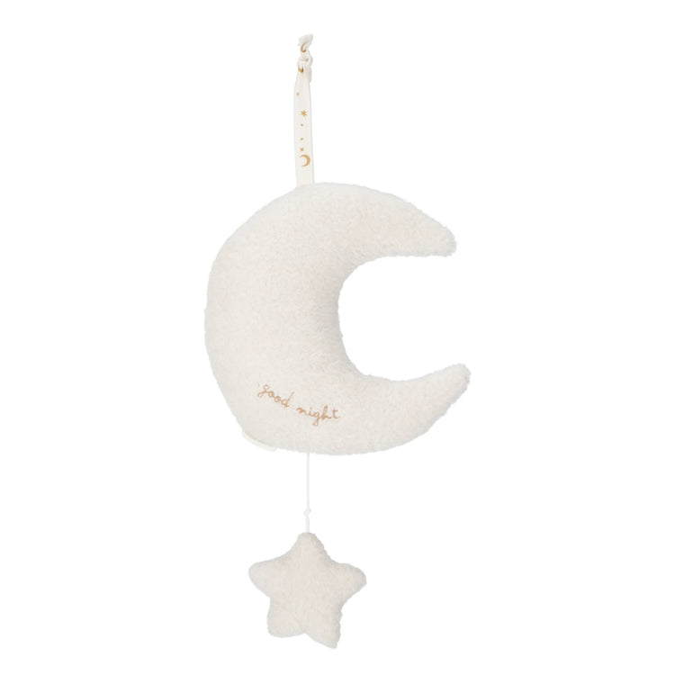 LITTLE DUTCH. Υφασμάτινο μουσικό φεγγαράκι Newborn Naturals GRS