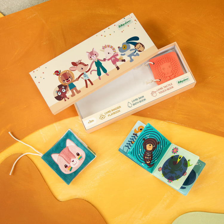 LILLIPUTIENS. Set of 3 Sensory Books Jeanne