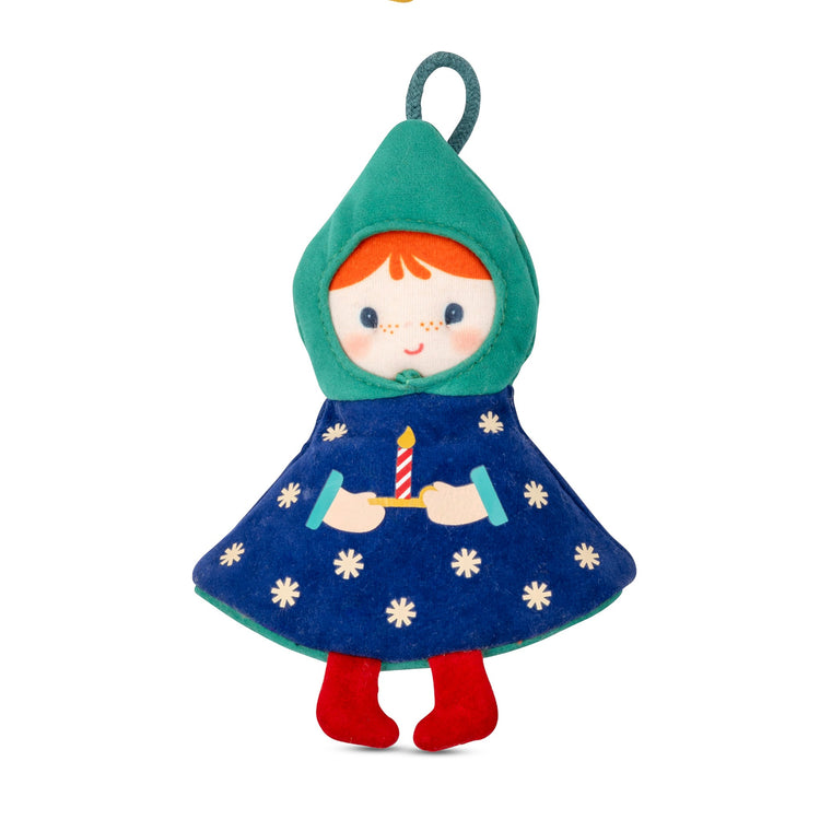 LILLIPUTIENS. Christmas Decoration - Reversible Glow-in-the-Dark Fabric Elf Titti