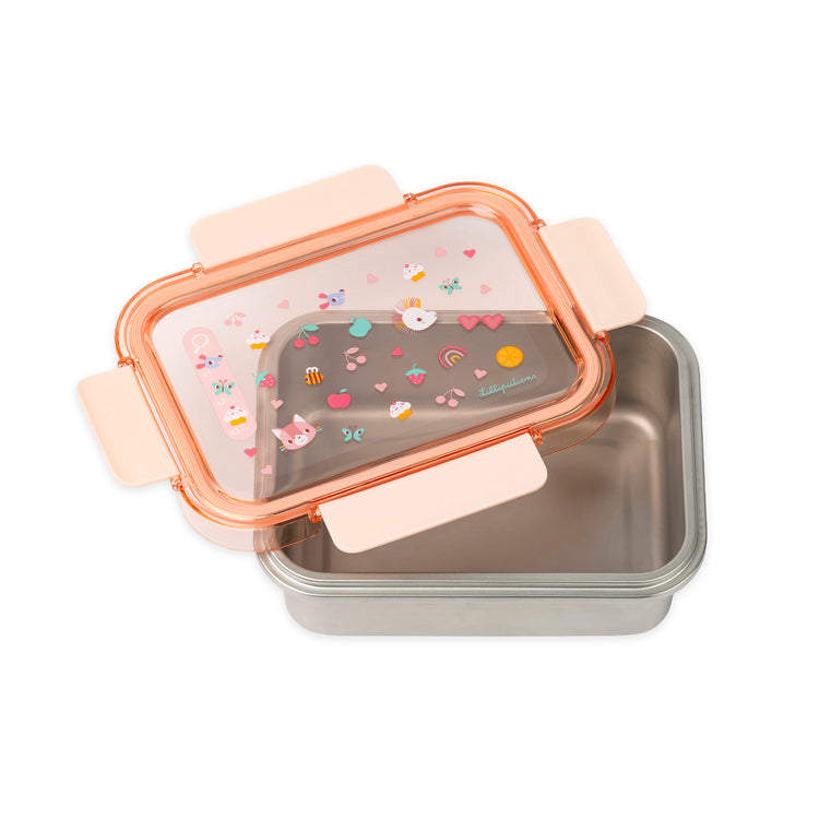 LILLIPUTIENS. Stainless steel lunch box Jeanne the Cat