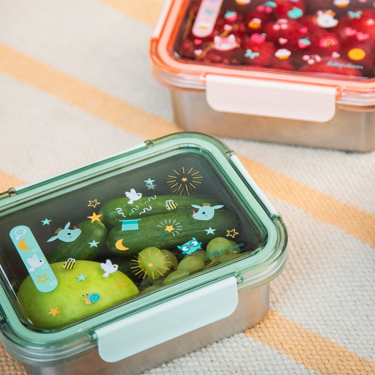 LILLIPUTIENS. Stainless steel lunch box Jeanne the Cat