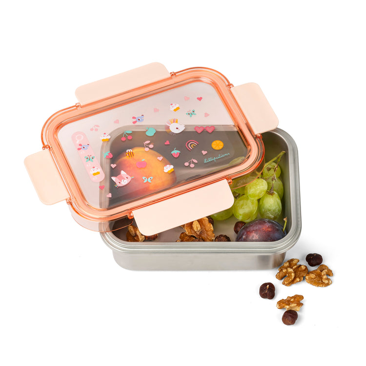 LILLIPUTIENS. Stainless steel lunch box Jeanne the Cat