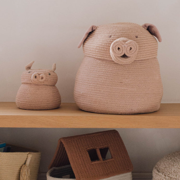 Lorena Canals. Basket Mini Peggy the Pig