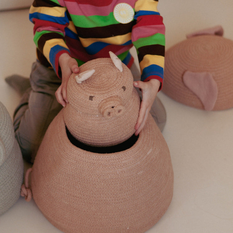 Lorena Canals. Basket Mini Peggy the Pig