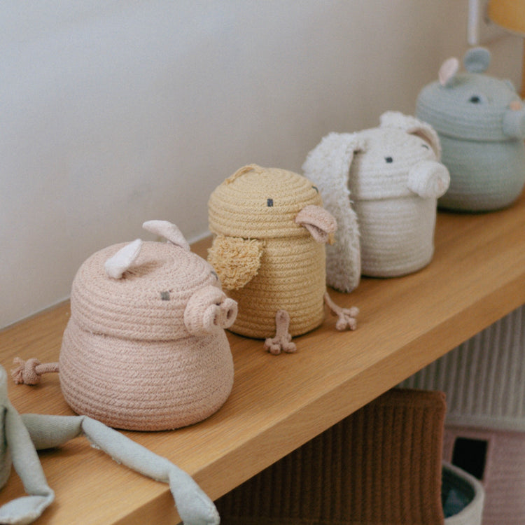 Lorena Canals. Basket Mini Peggy the Pig