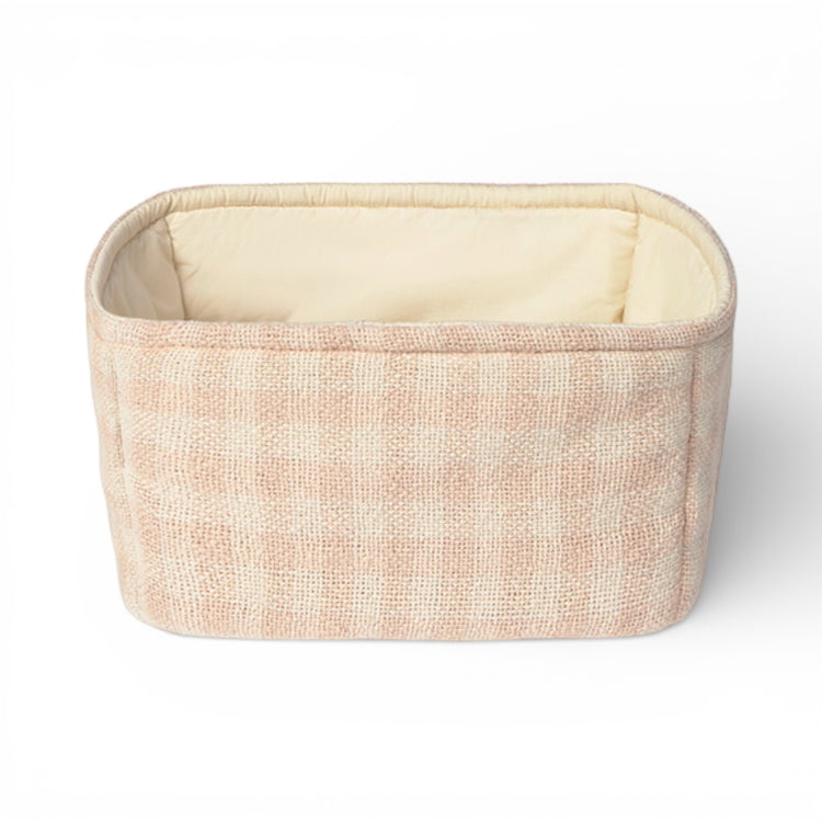 Lorena Canals. Quilted Basket Rose 30x20x20 cm