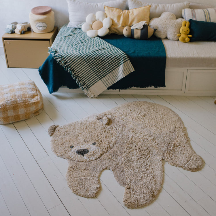 Lorena Canals. Washable Animal Rug Bear 120x122