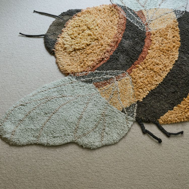 Lorena Canals. Washable rug Bee 115 x 150 cm