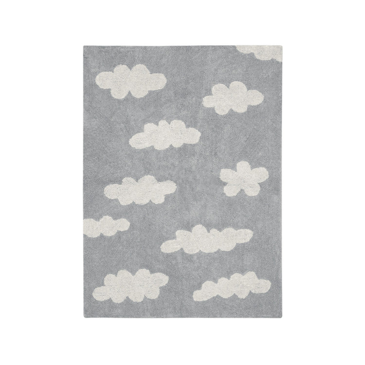 Lorena Canals. Washable Rug "Clouds" Grey