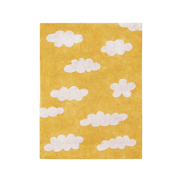 Lorena Canals. Washable Rug "Clouds" Mustard