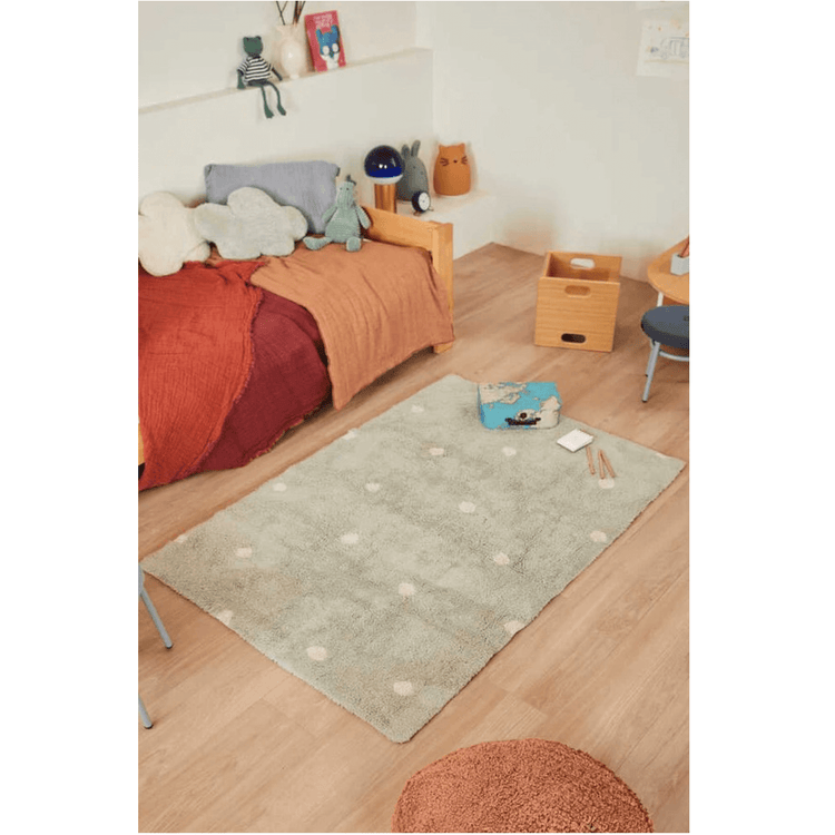 Lorena Canals. Washable rug Mini Dot - Blue Sage 100 x 150 cm