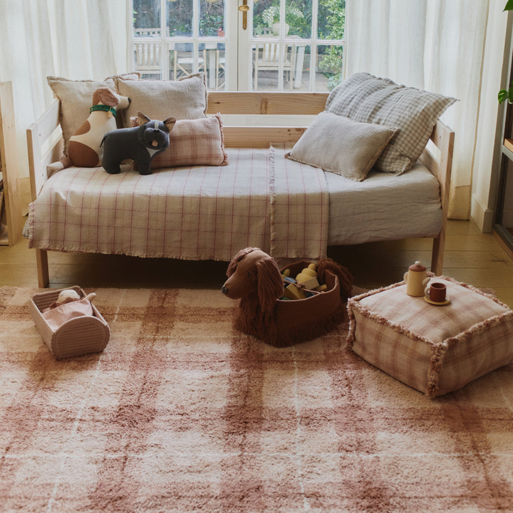 Lorena Canals. Χαλί δωματίου Tartan Rose 140x190 εκ.