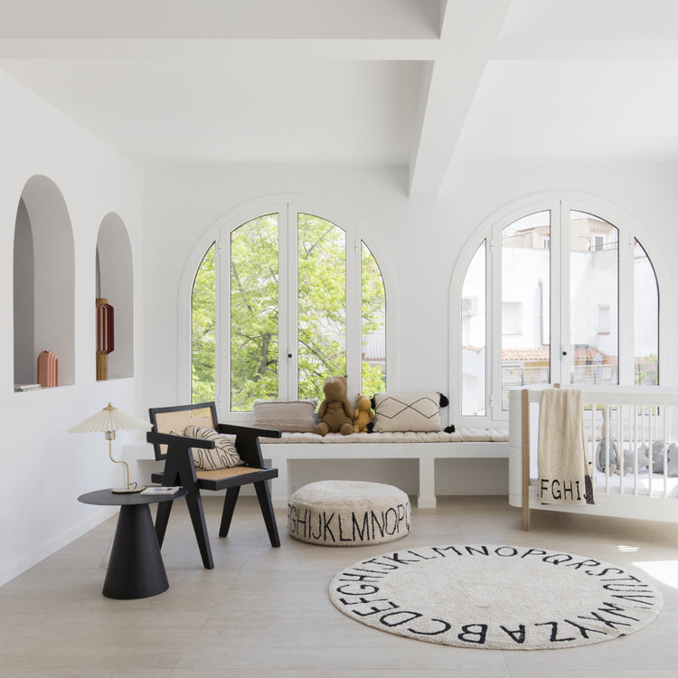 Lorena Canals. Pouf ABC Natural/Black