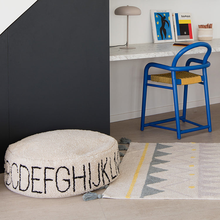 Lorena Canals. Pouf ABC Natural/Black