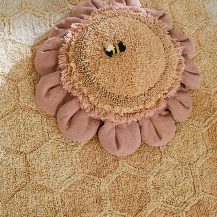 Lorena Canals. Floor cushion Pink Daisy