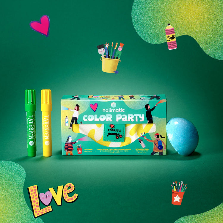 NAILMATIC. Σετ δώρου με τσαντάκι-μπανάνα Color Party
